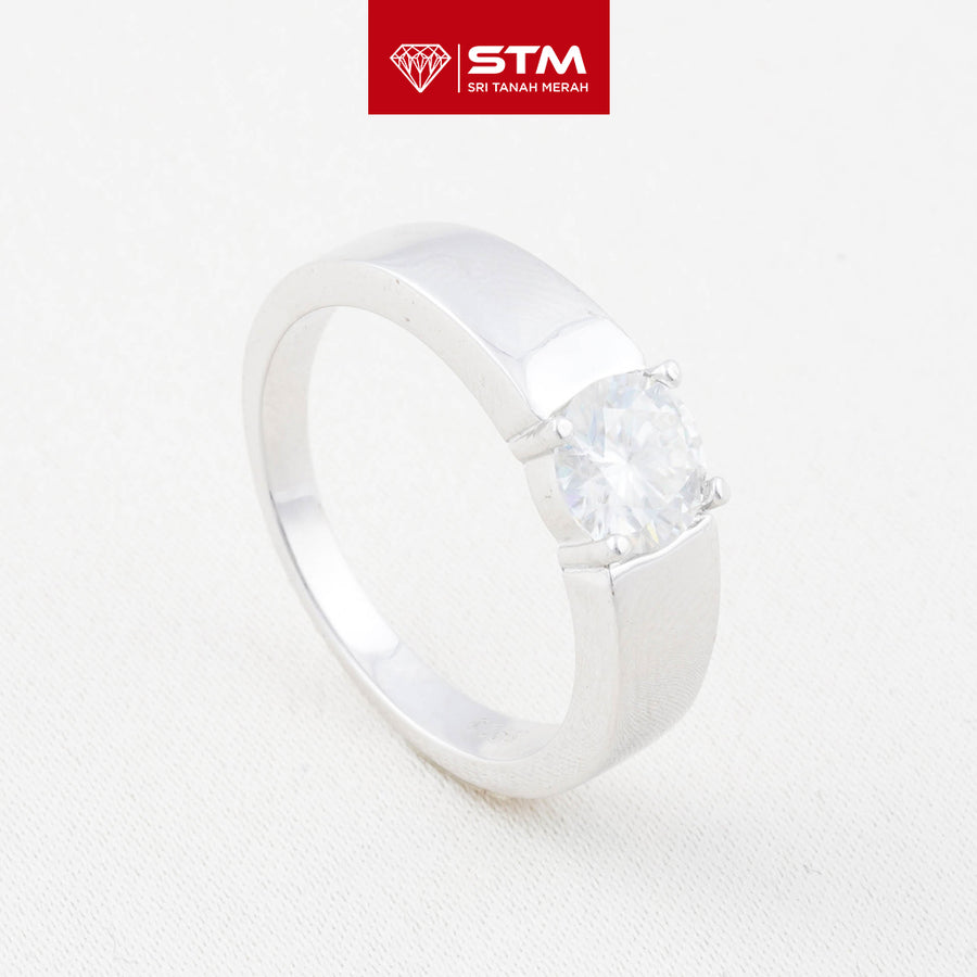 Exclusive Cincin Perak 1.0 Carat Moissanite Diamond