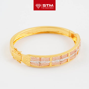 STM Exclusive Bangle 3 Color 916 (22K Gold)