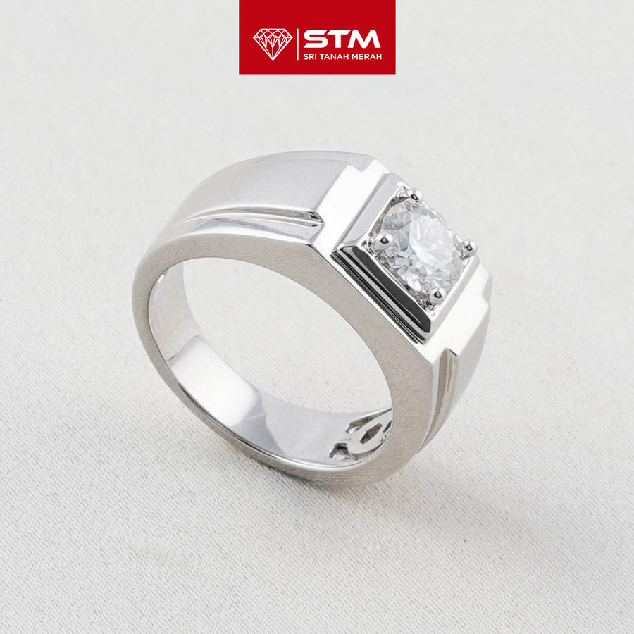 Exclusive Cincin Perak 1.0 Carat Moissanite Diamond