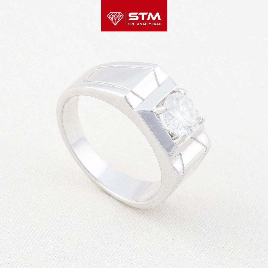 Exclusive Cincin Perak 1.0 Carat Moissanite Diamond