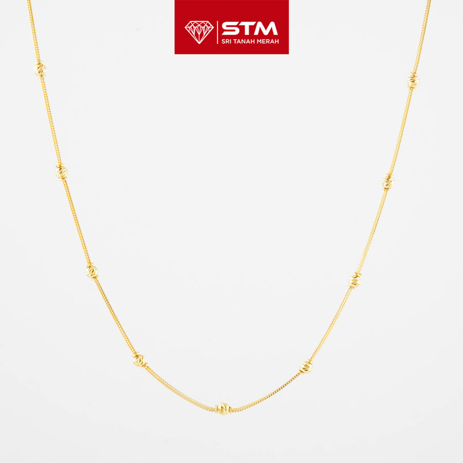 STM Exclusive Necklace/Rantai Leher Bola 916 (22K Gold)