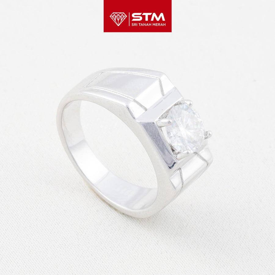 Exclusive Cincin Perak 1.0 Carat Moissanite Diamond