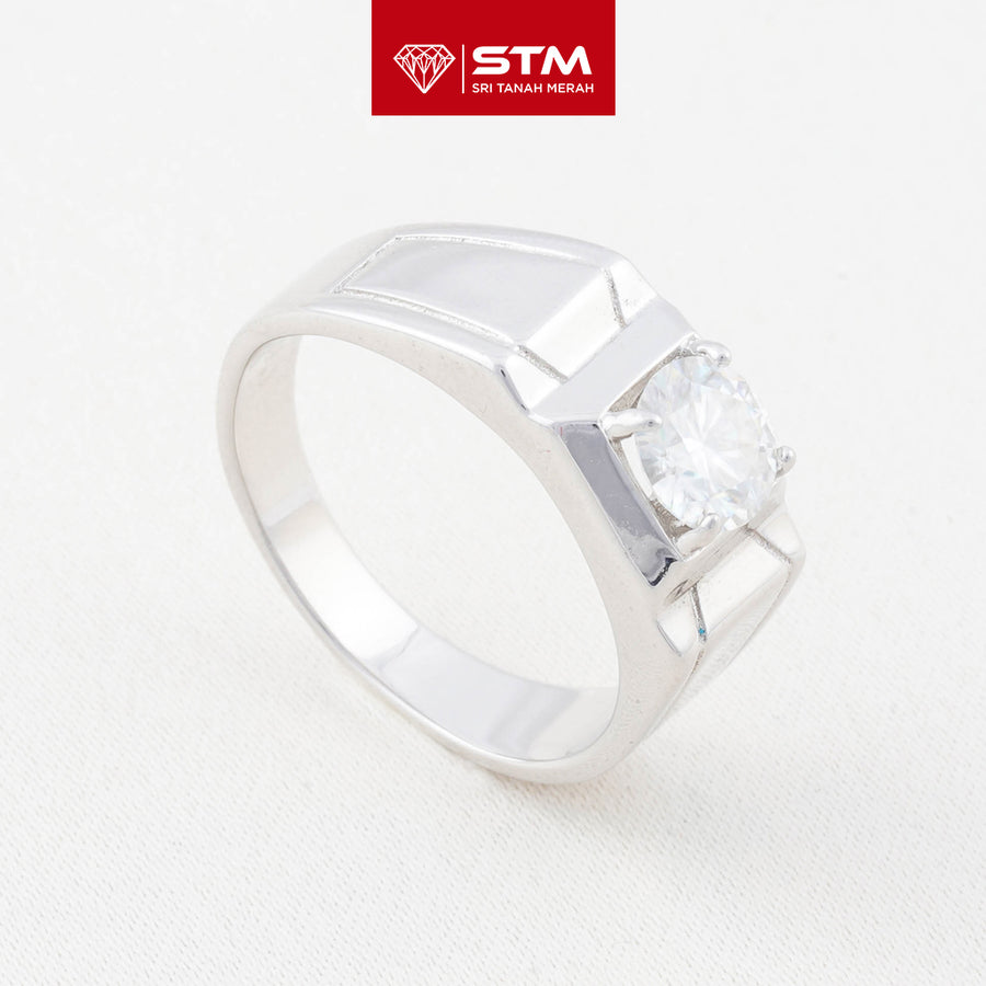 Exclusive Cincin Perak 1.0 Carat Moissanite Diamond