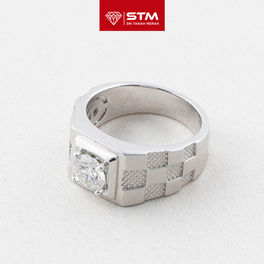 Exclusive Cincin Perak 1.0 Carat Moissanite Diamond