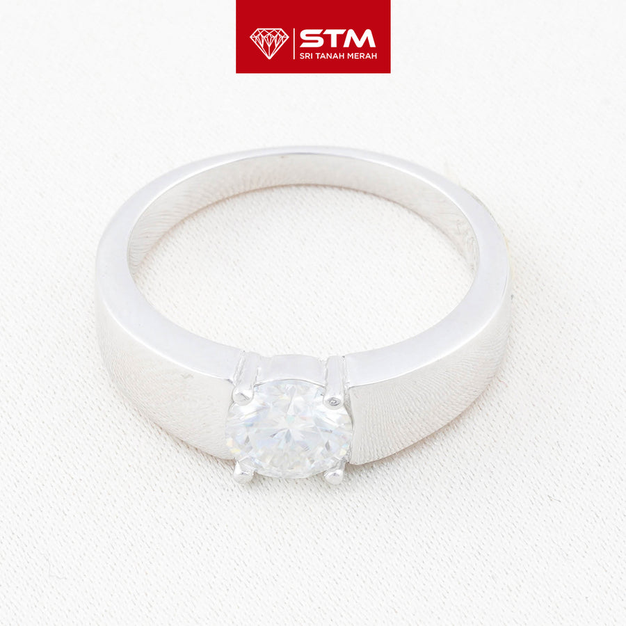 Exclusive Cincin Perak 1.0 Carat Moissanite Diamond