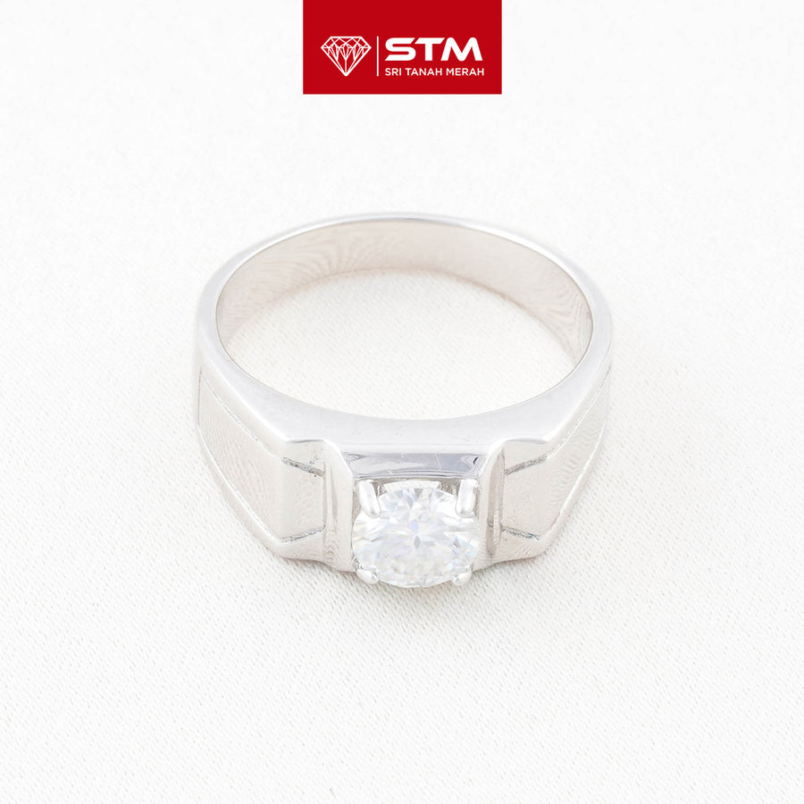 Exclusive Cincin Perak 1.0 Carat Moissanite Diamond