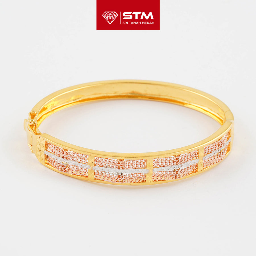 STM Exclusive Bangle 3 Color 916 (22K Gold)