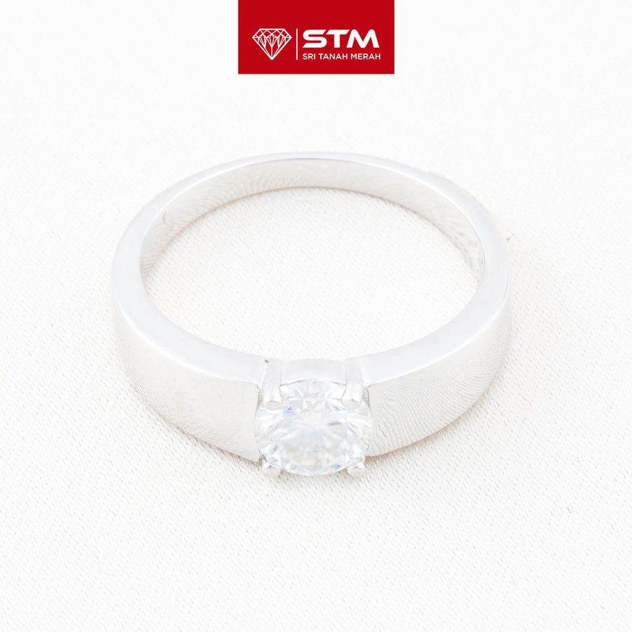 Exclusive Cincin Perak 1.0 Carat Moissanite Diamond