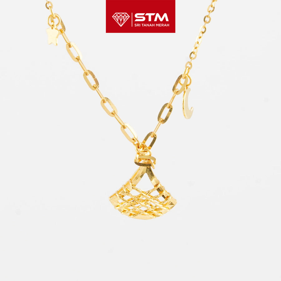 STM Exclusive Bajet Necklace/Rantai Leher Fesyen 916 (22K Gold)