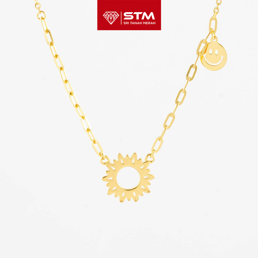 STM Exclusive Bajet Necklace/Rantai Leher Fesyen 916 (22K Gold)