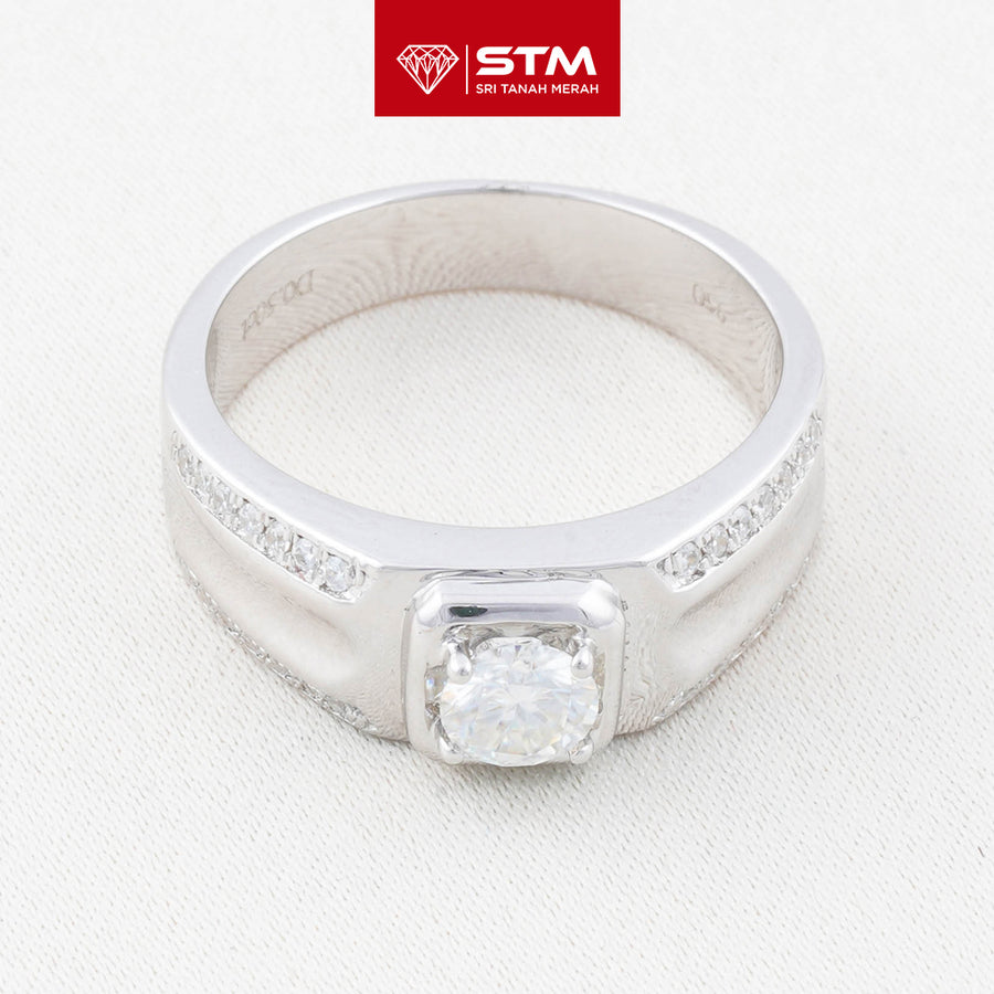 Exclusive Cincin Perak 1.0 Carat Moissanite Diamond