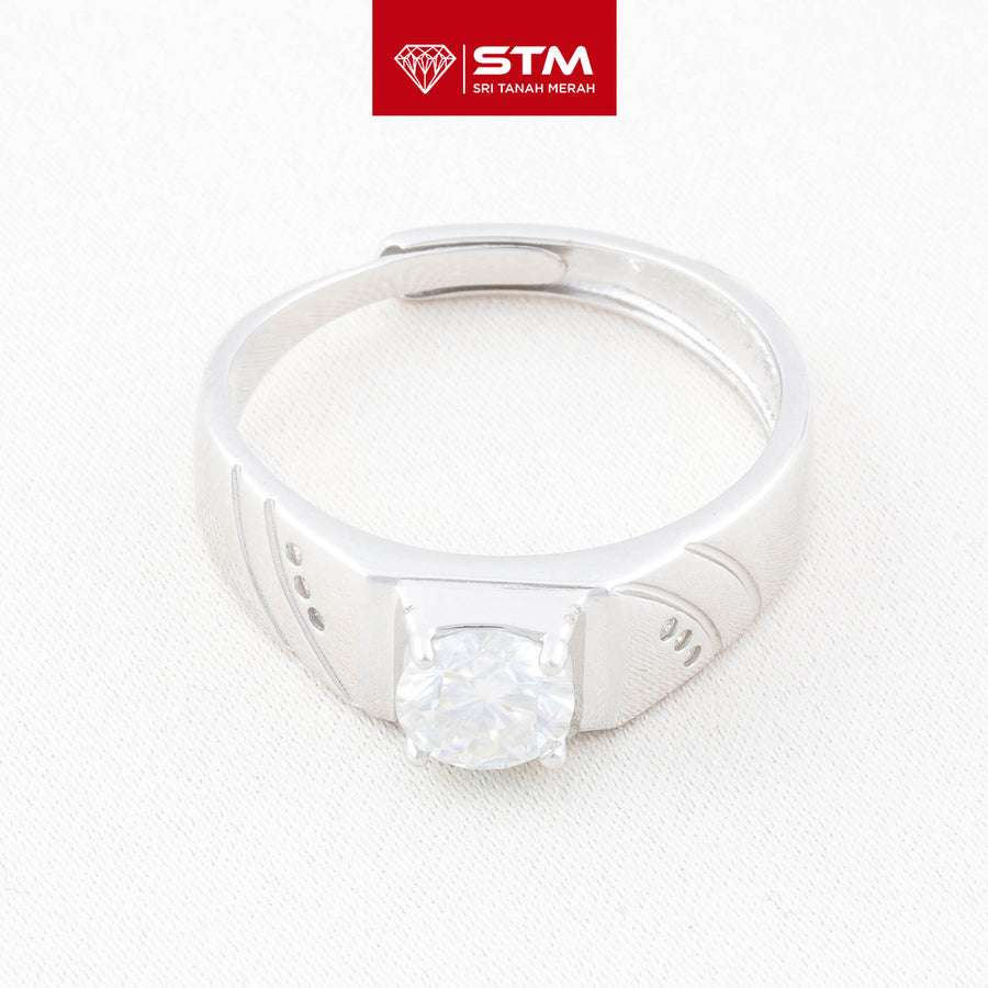 Exclusive Cincin Perak 1.0 Carat Moissanite Diamond