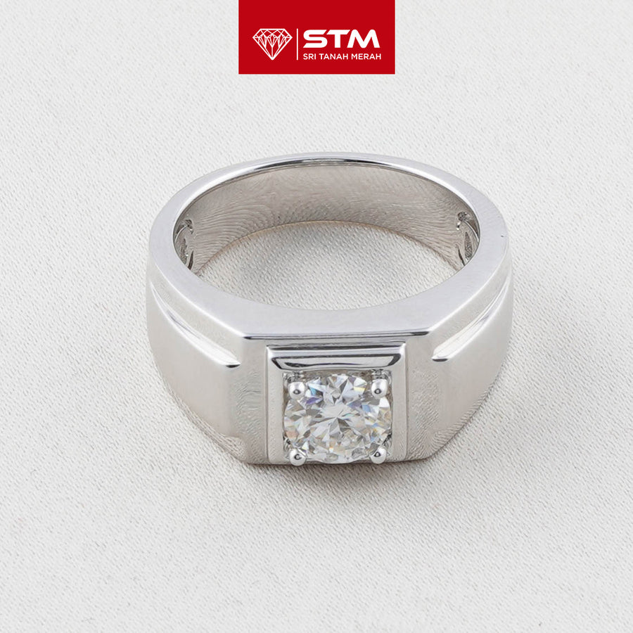 Exclusive Cincin Perak 1.0 Carat Moissanite Diamond