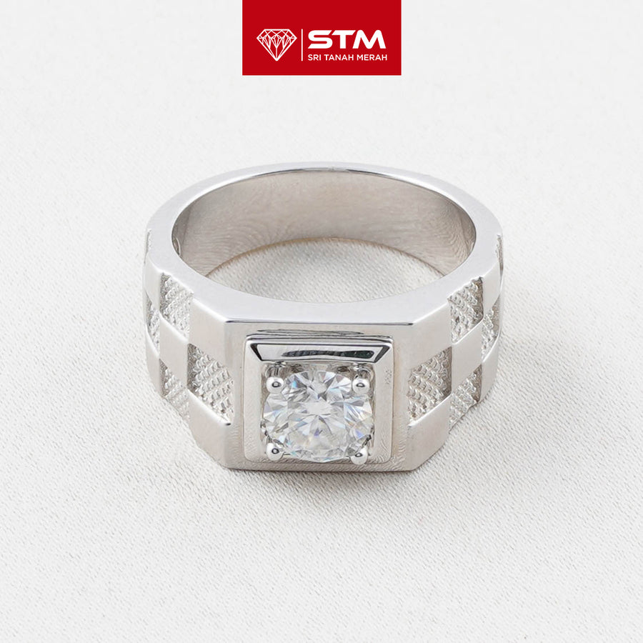 Exclusive Cincin Perak 1.0 Carat Moissanite Diamond