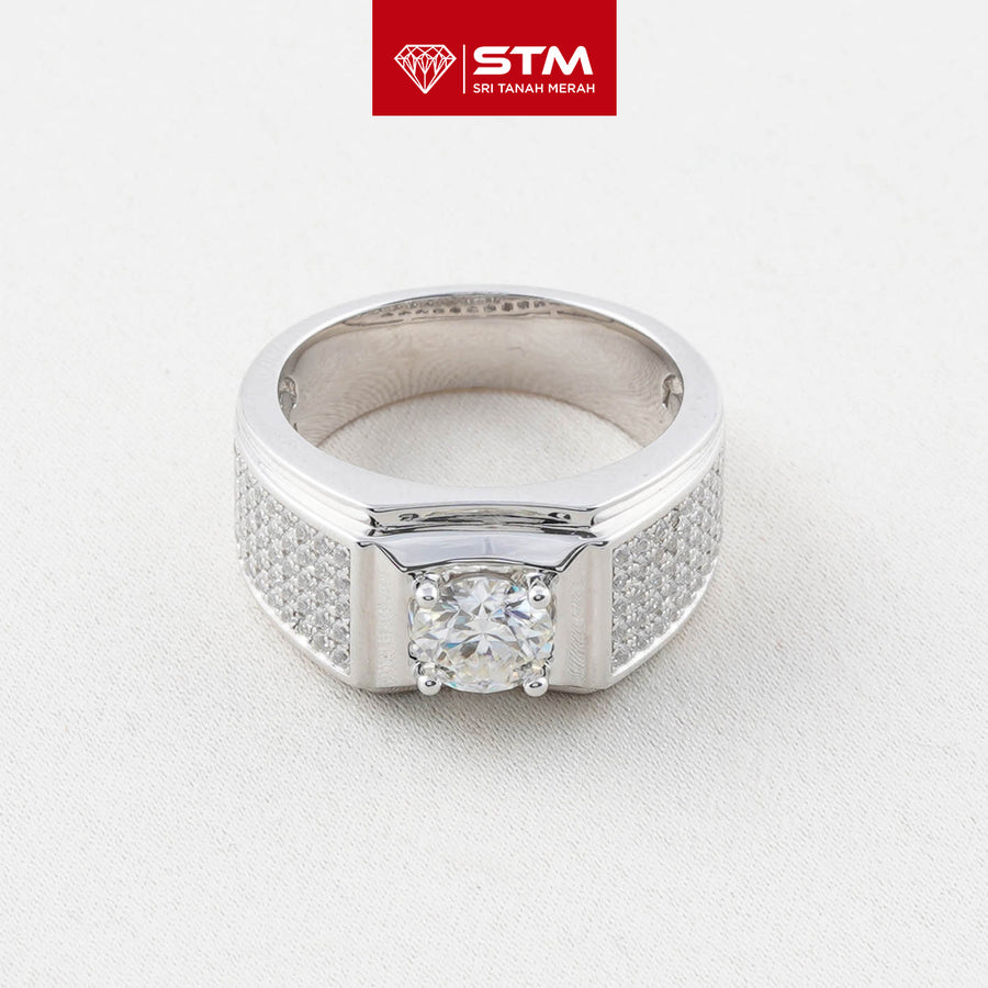 Exclusive Cincin Perak 1.0 Carat Moissanite Diamond