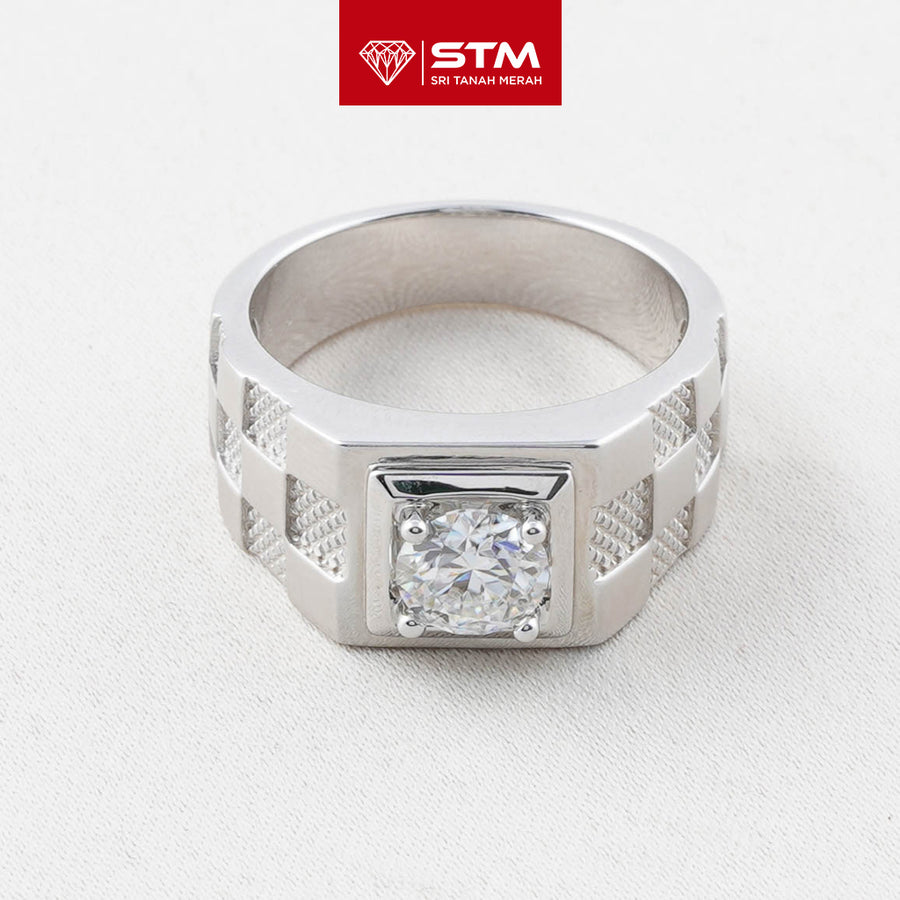 Exclusive Cincin Perak 1.0 Carat Moissanite Diamond