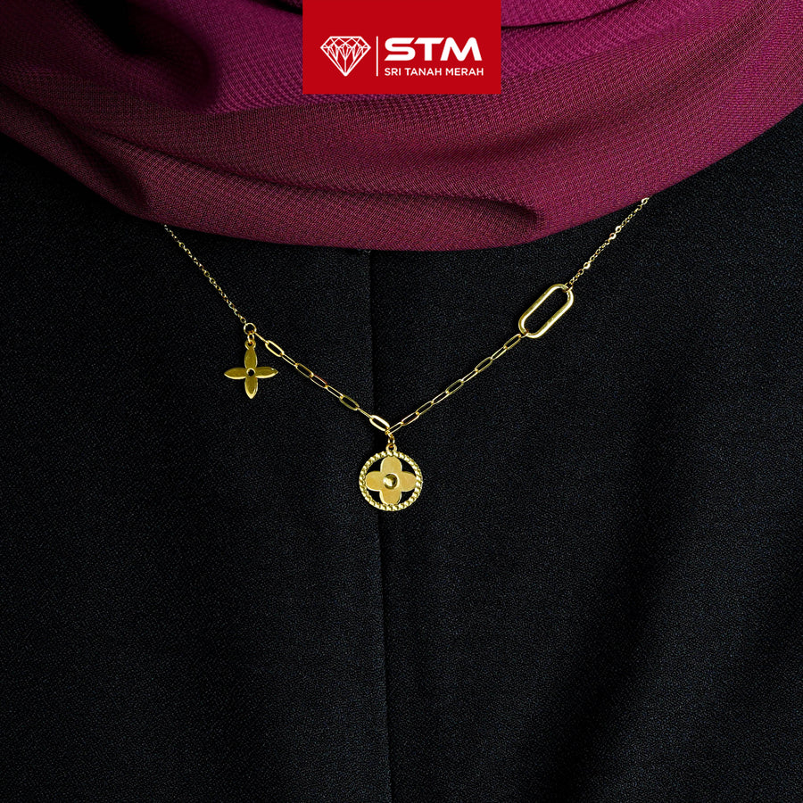 STM Exclusive Necklace/Rantai Leher Fesyen 999 (24K Gold)