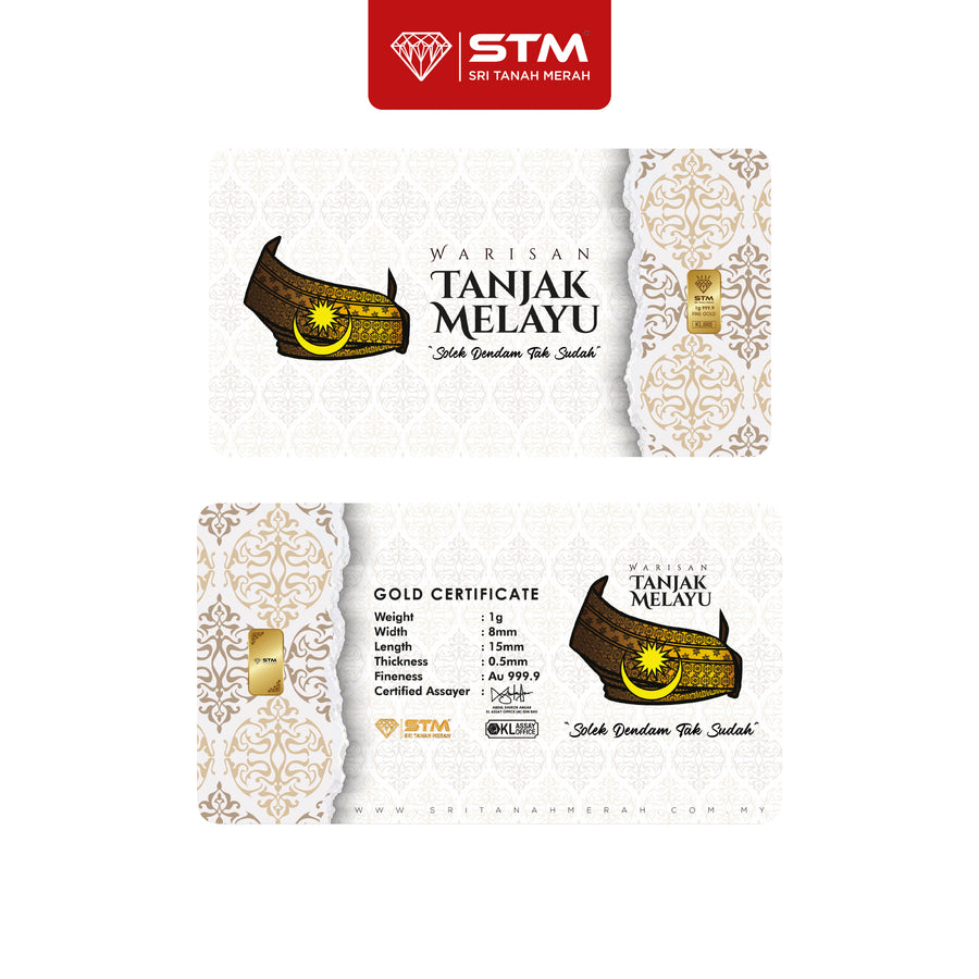 TANJAK Edition: Gold Bar Card 1g