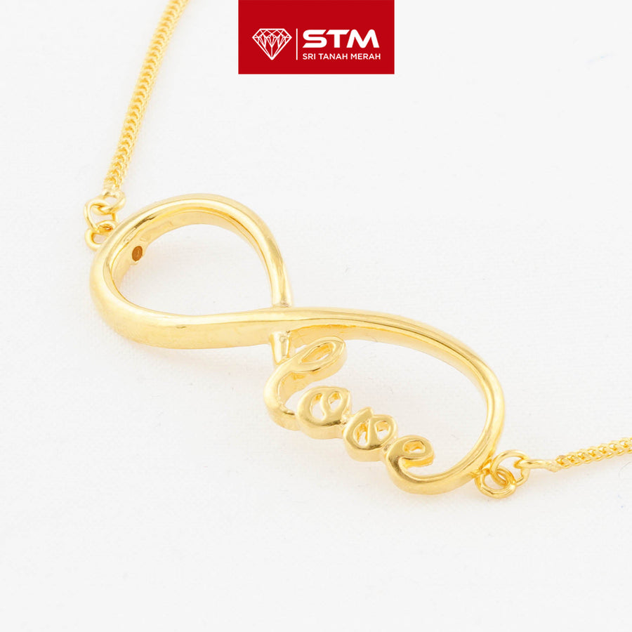 STM Exclusive Bracelet/Rantai Tangan Infiniti Love 916 (22K Gold)