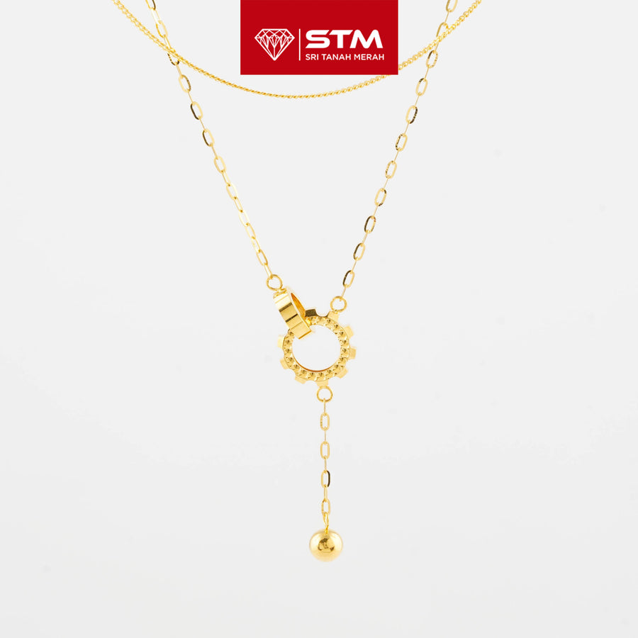 STM Exclusive Bajet Necklace/Rantai Leher Fesyen 916 (22K Gold)