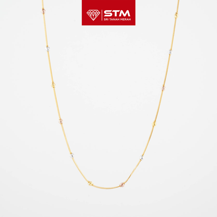 STM Exclusive Necklace/Rantai Leher Bola 916 (22K Gold)