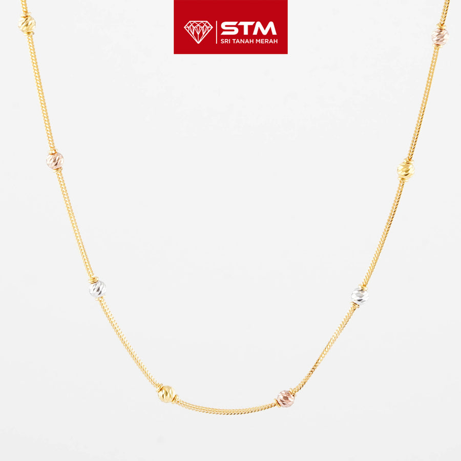 STM Exclusive Necklace/Rantai Leher Bola 916 (22K Gold)