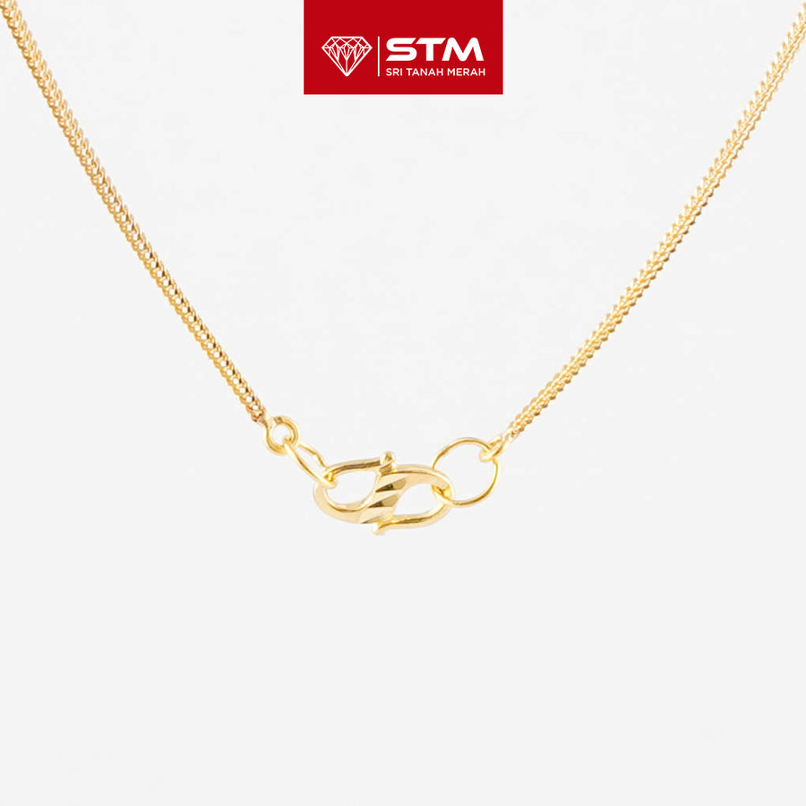 STM Exclusive Necklace/Rantai Leher Bola 916 (22K Gold)