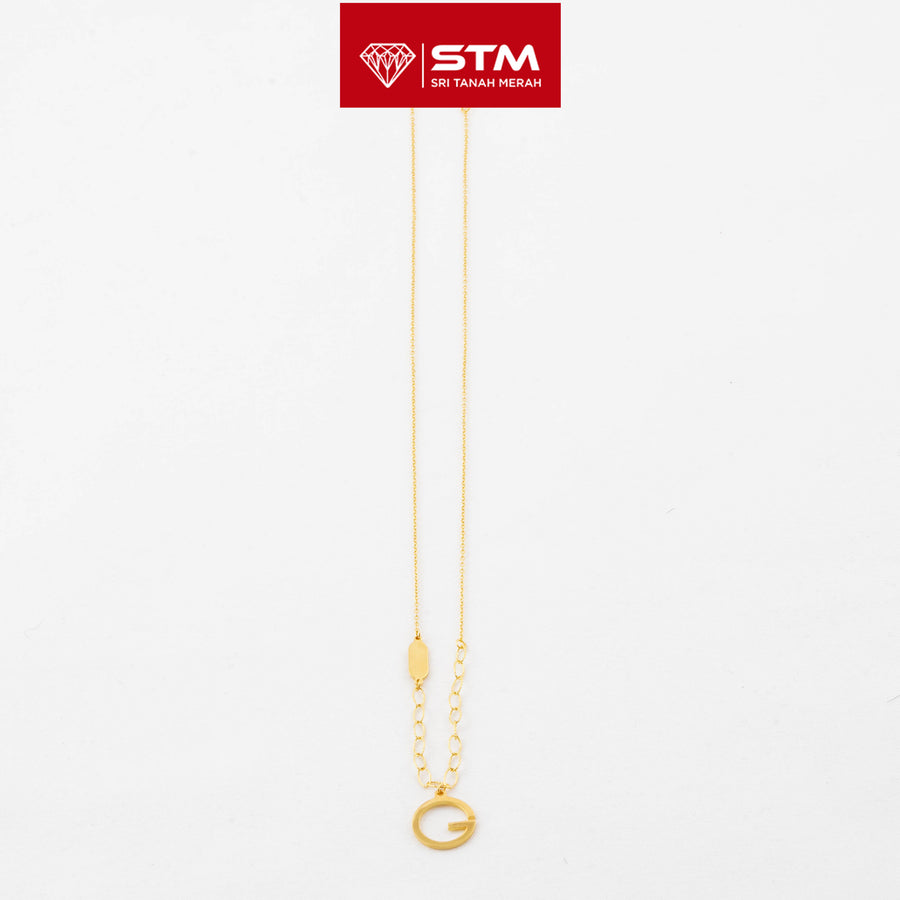 STM Exclusive Necklace/Rantai Leher Fesyen 999 (24K Gold)