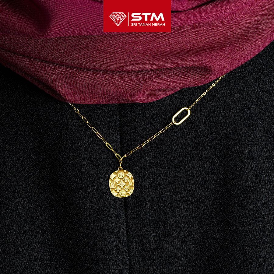 STM Exclusive Necklace/Rantai Leher Fesyen 999 (24K Gold)