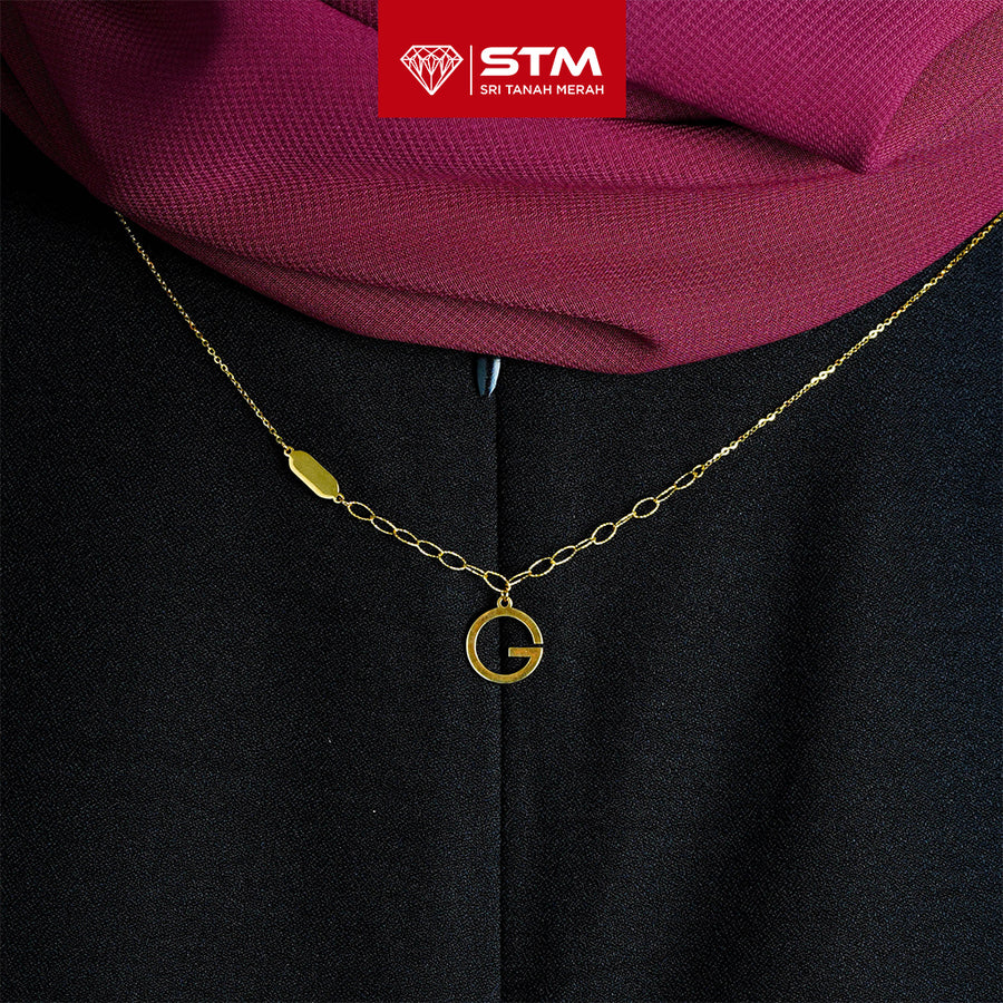 STM Exclusive Necklace/Rantai Leher Fesyen 999 (24K Gold)