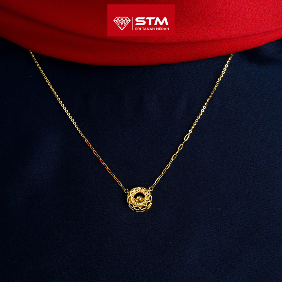 STM Exclusive Necklace/Rantai Leher Bajet 916 (22K Gold)