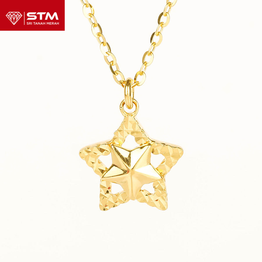 STM Exclusive Necklace/Rantai Leher Bajet 916 (22K Gold)