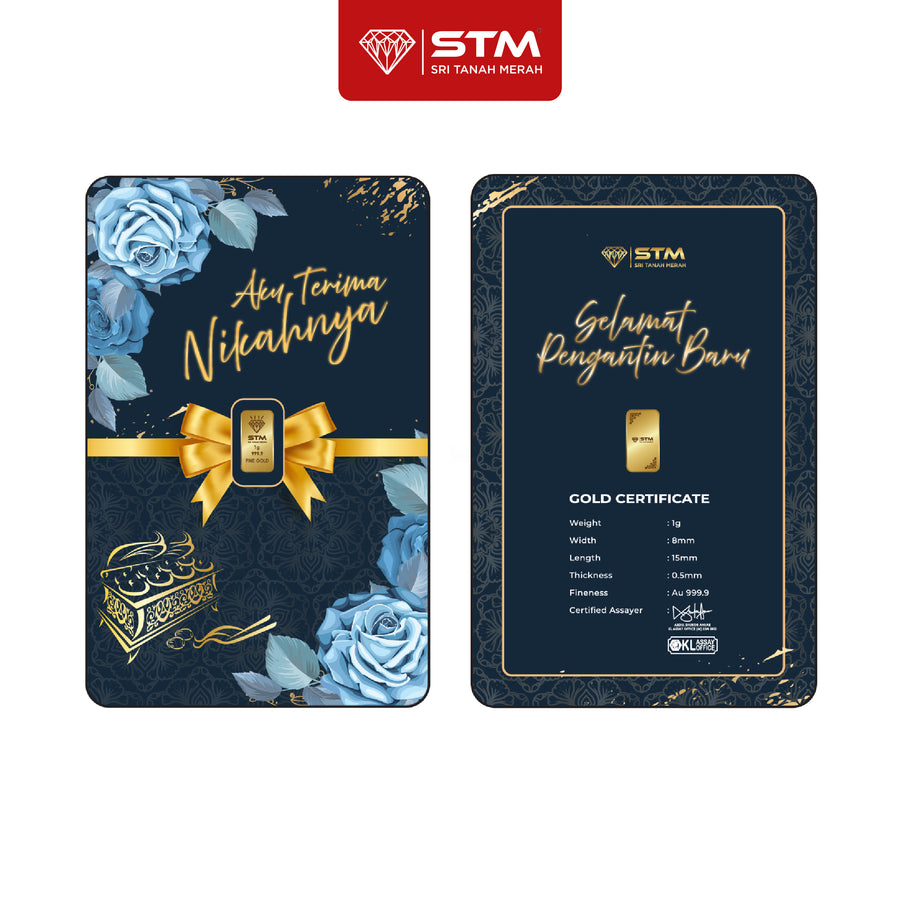 NIKAH Edition: Gold Bar Card 1g