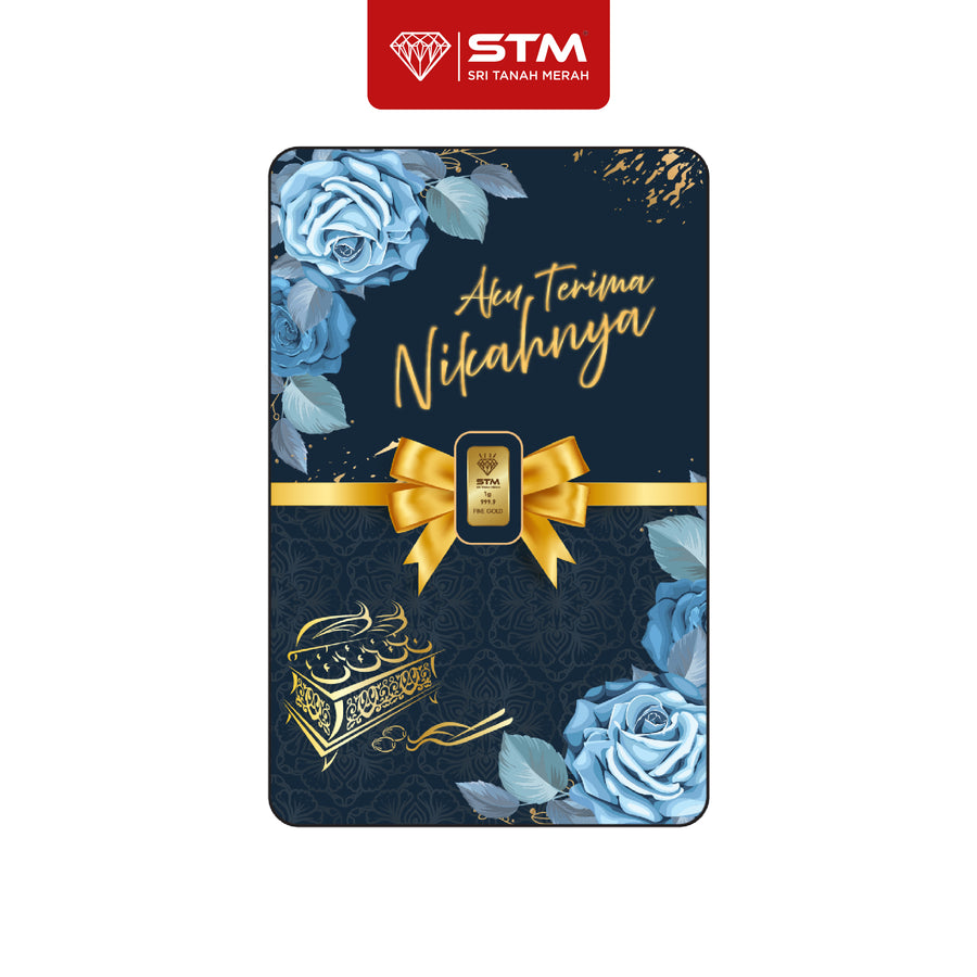 NIKAH Edition: Gold Bar Card 1g