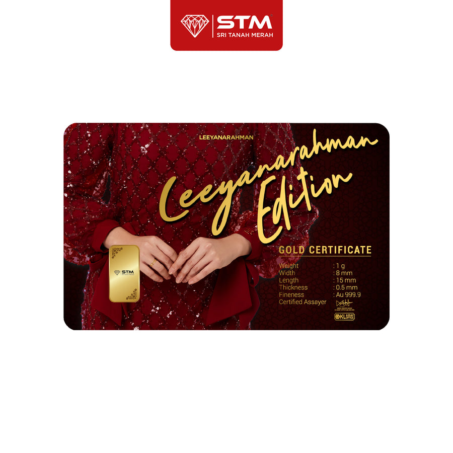 LEEYANARAHMAN Edition: Gold Bar Card 1g