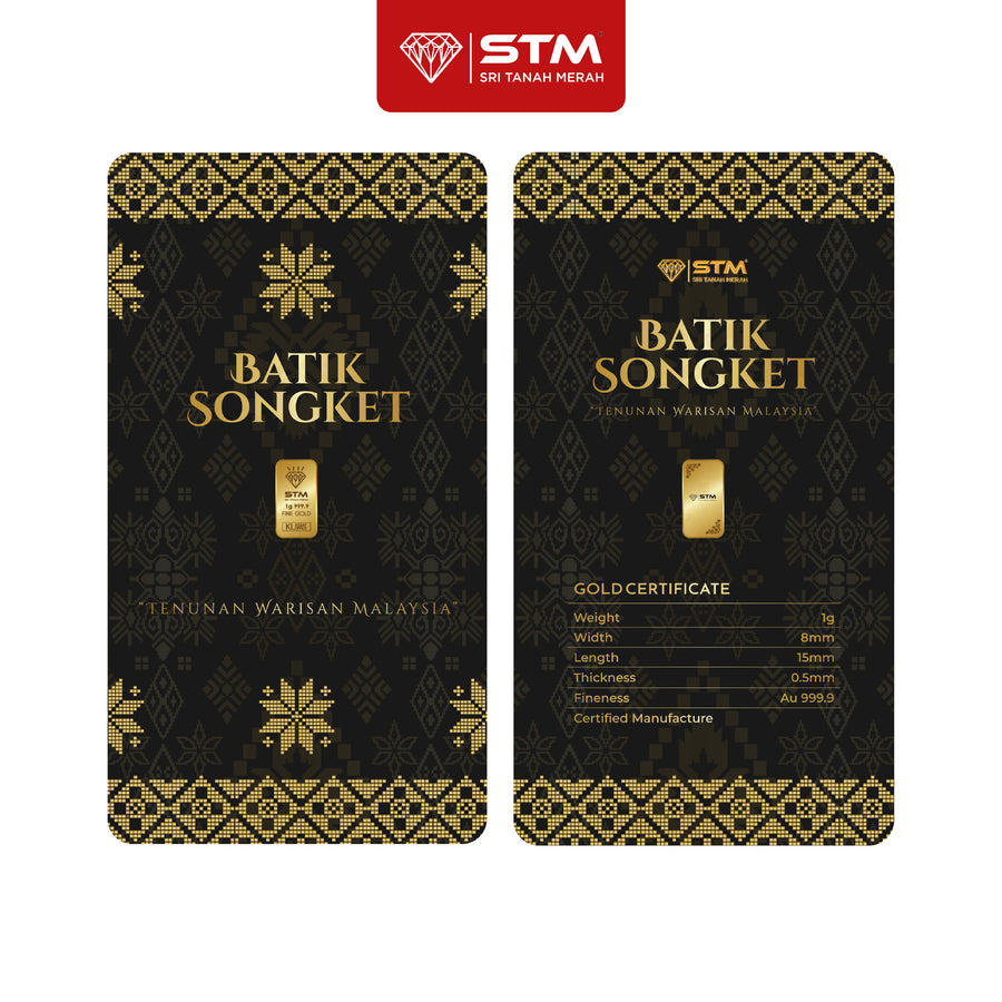 BATIK SONGKET Edition: Gold Bar Card 1g