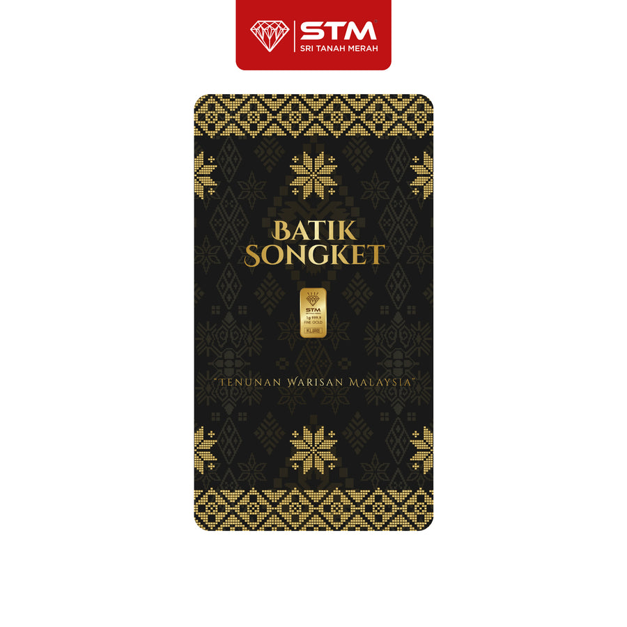 BATIK SONGKET Edition: Gold Bar Card 1g