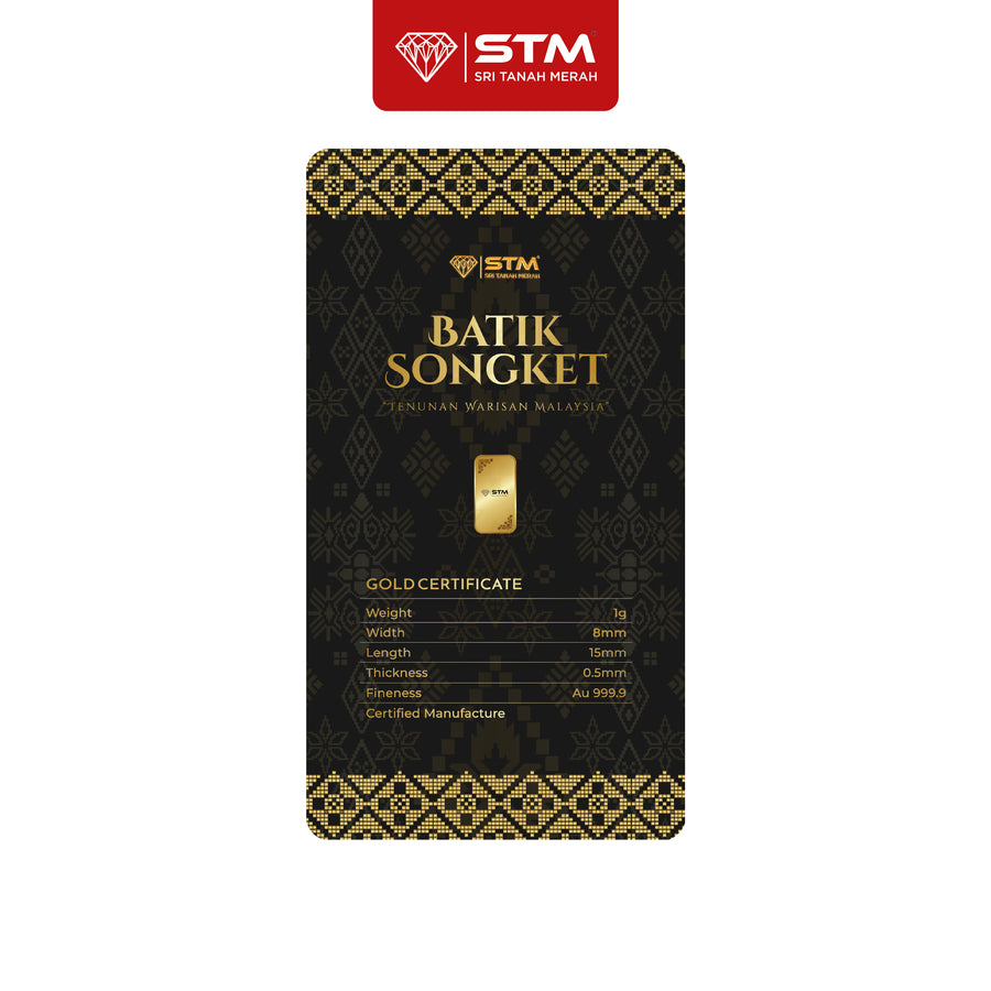 BATIK SONGKET Edition: Gold Bar Card 1g