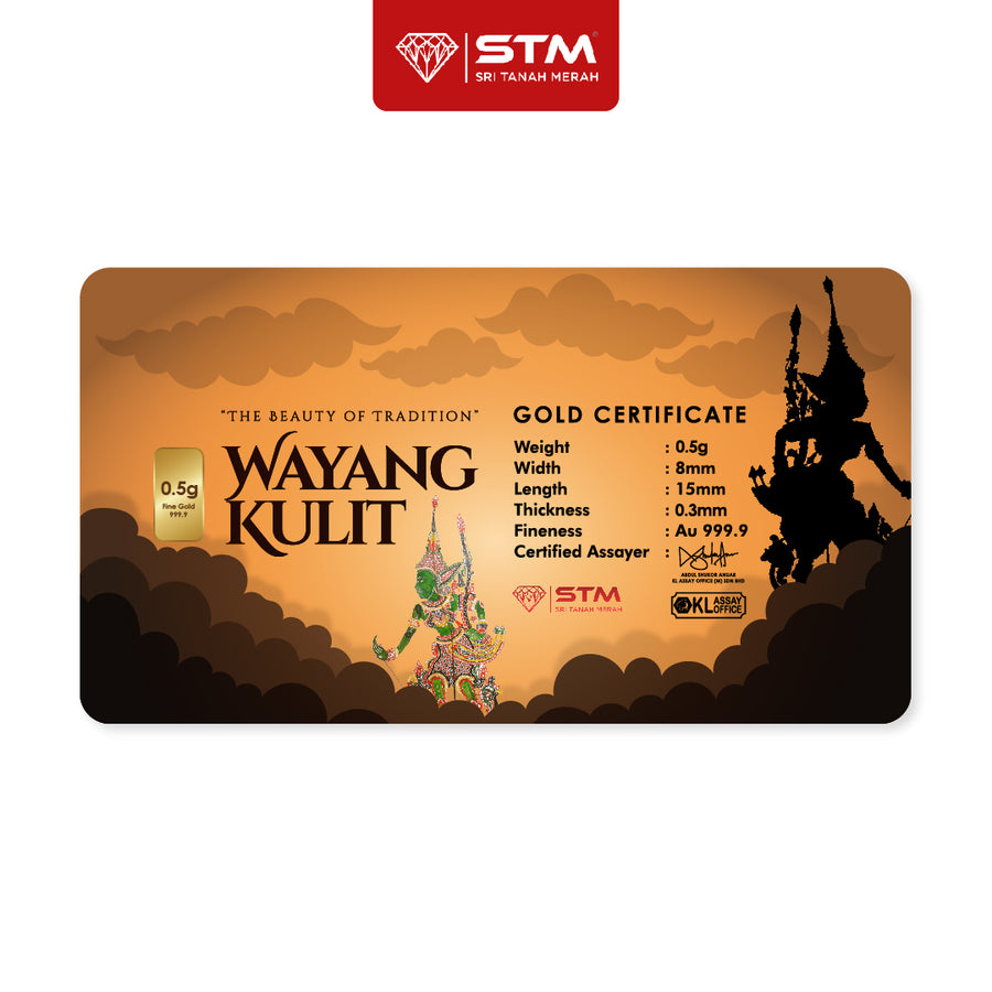 WAYANG KULIT Edition: Gold Bar Card 0.5g