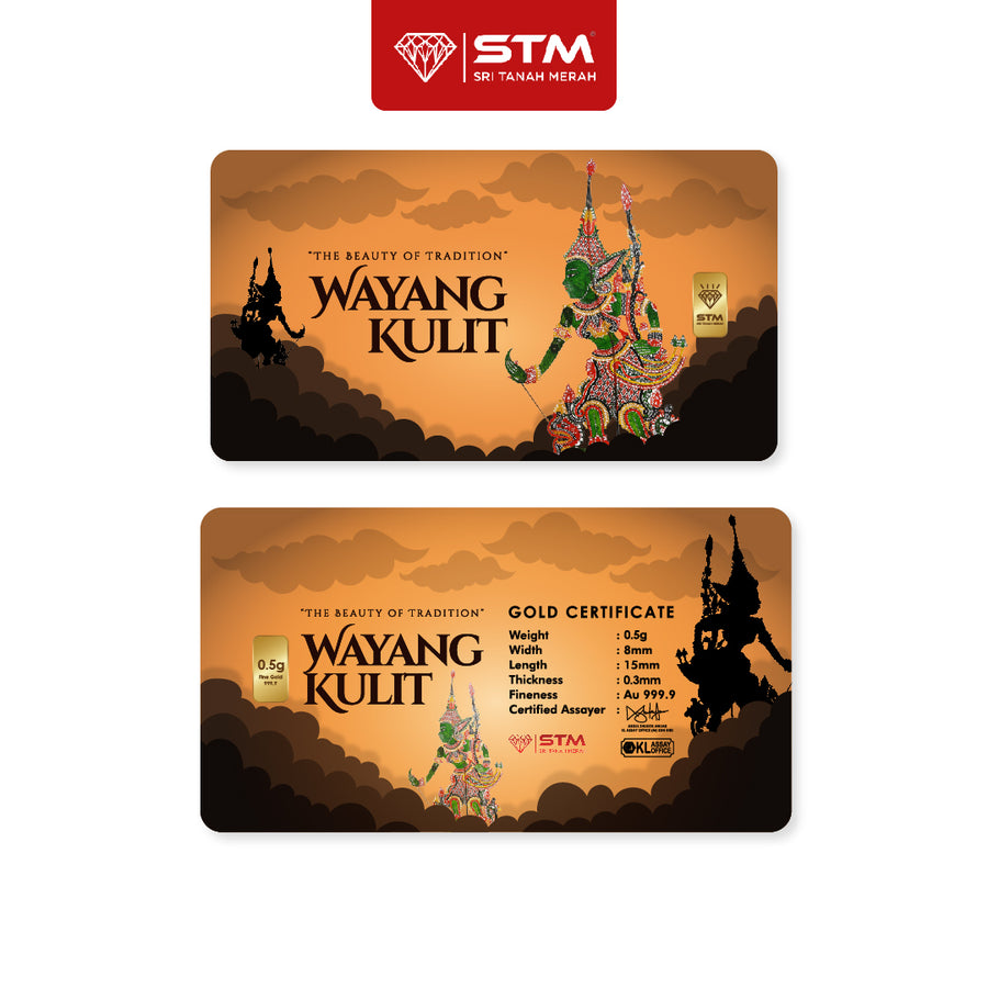 WAYANG KULIT Edition: Gold Bar Card 0.5g