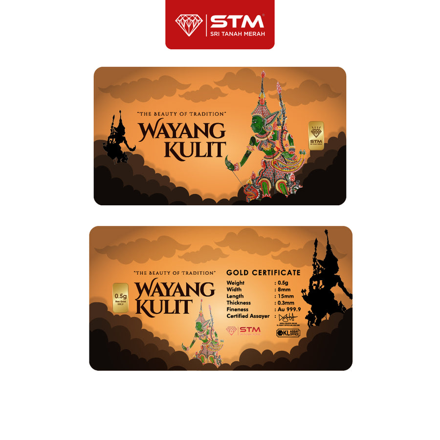 WAYANG KULIT Edition: Gold Bar Card 0.5g