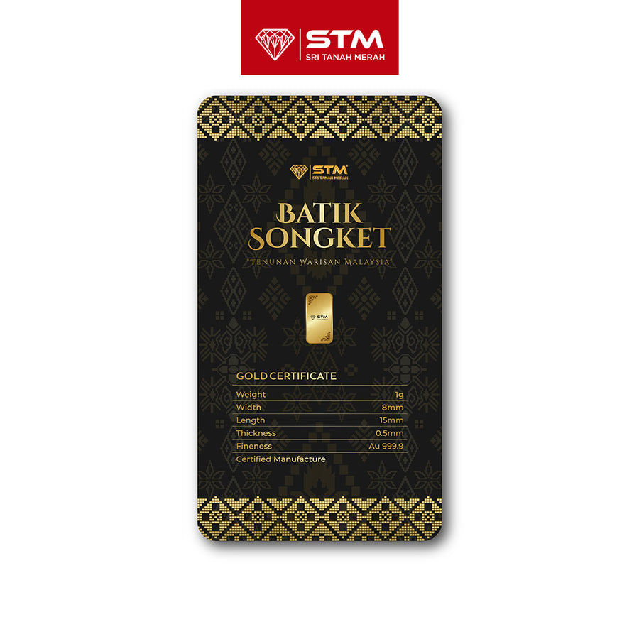 BATIK SONGKET Edition: Gold Bar Card 1g