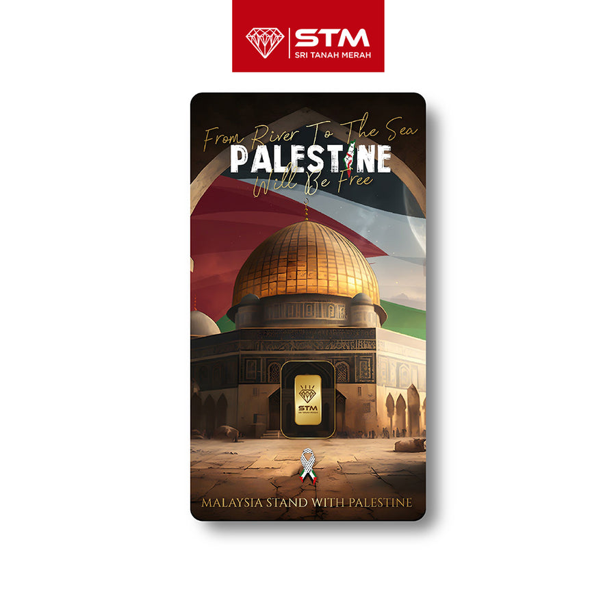 SAVE PALESTINE Edition: Gold Bar Card 0.5g