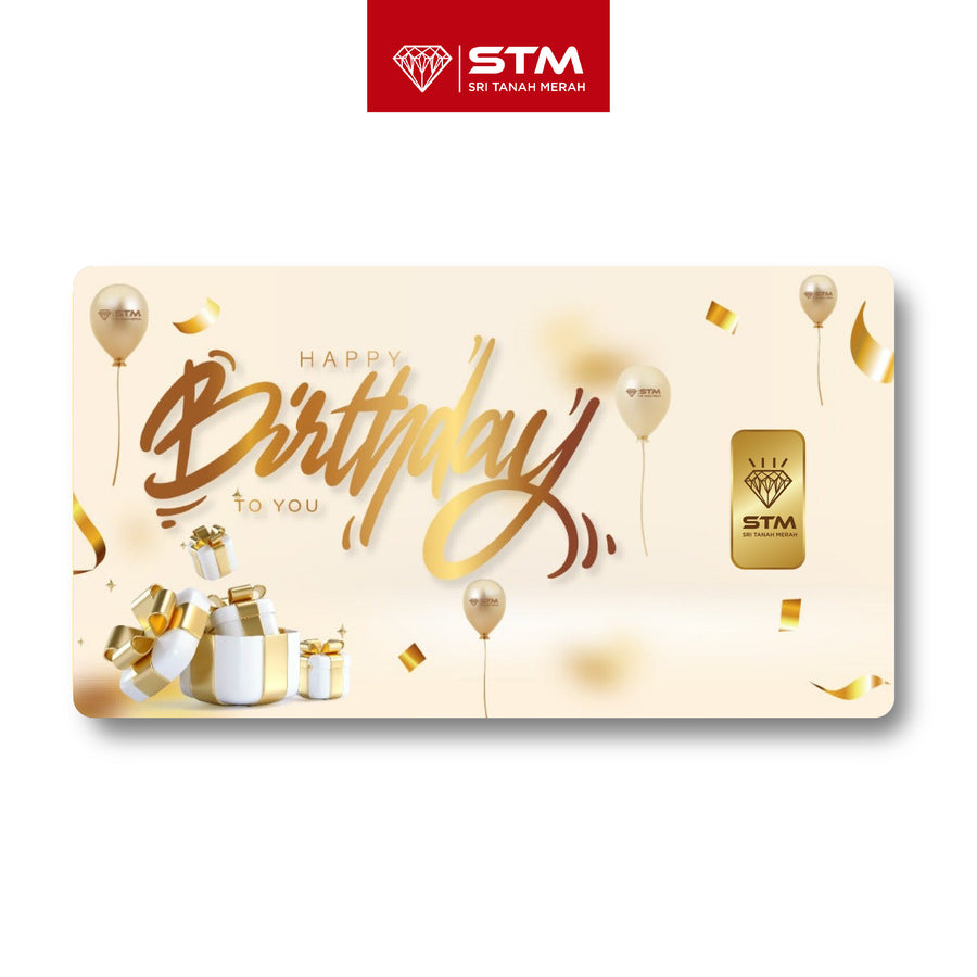 HAPPY BIRTHDAY Edition: Gold Bar Card 0.5g