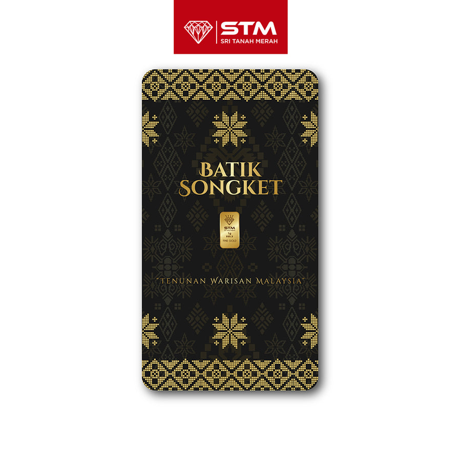 BATIK SONGKET Edition: Gold Bar Card 1g