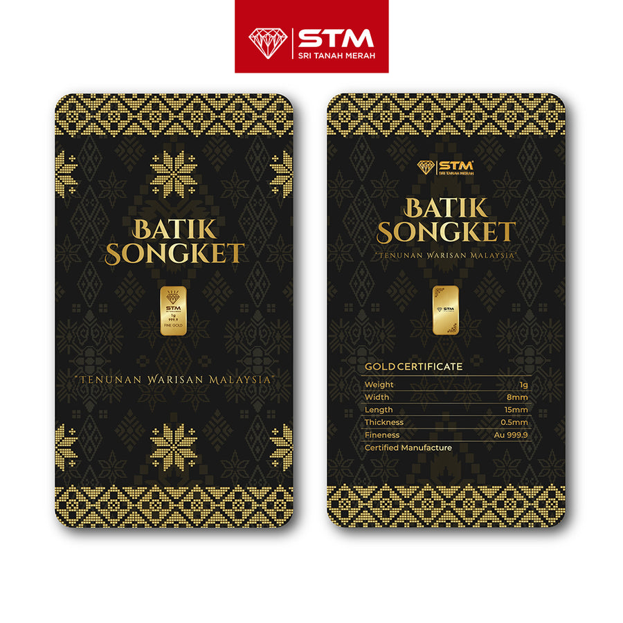 BATIK SONGKET Edition: Gold Bar Card 1g