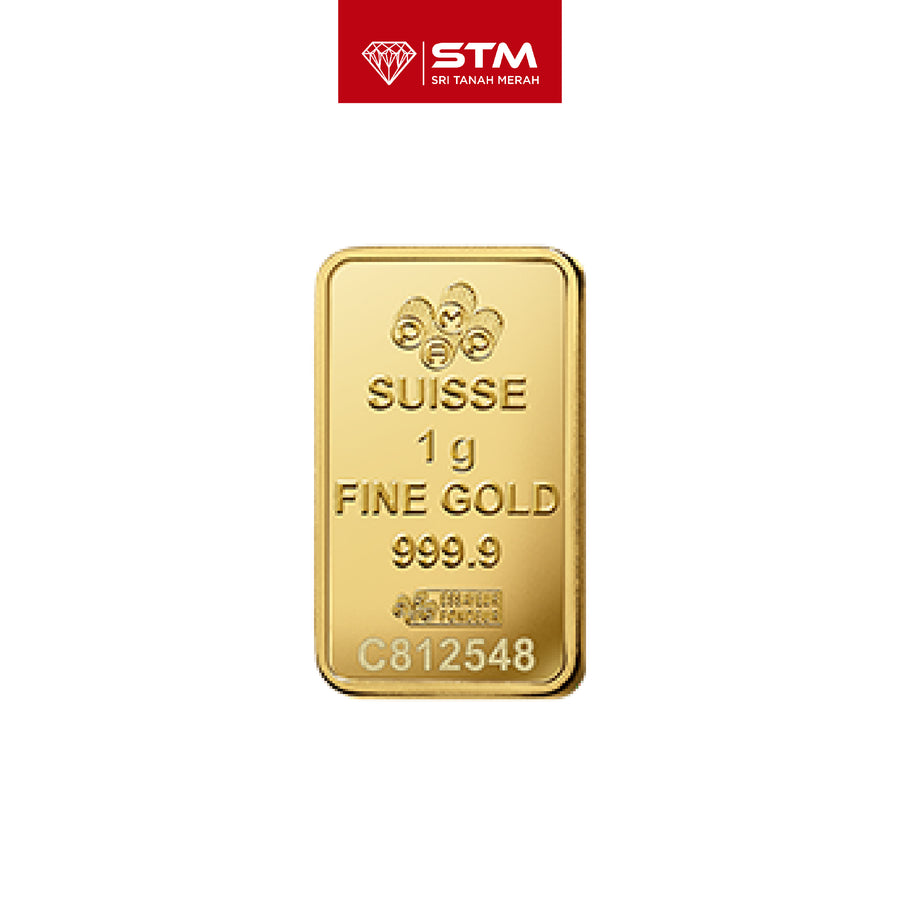 PAMP Suisse Gold Bar 1g 999.9 Pure Gold Lady Fortuna Edition