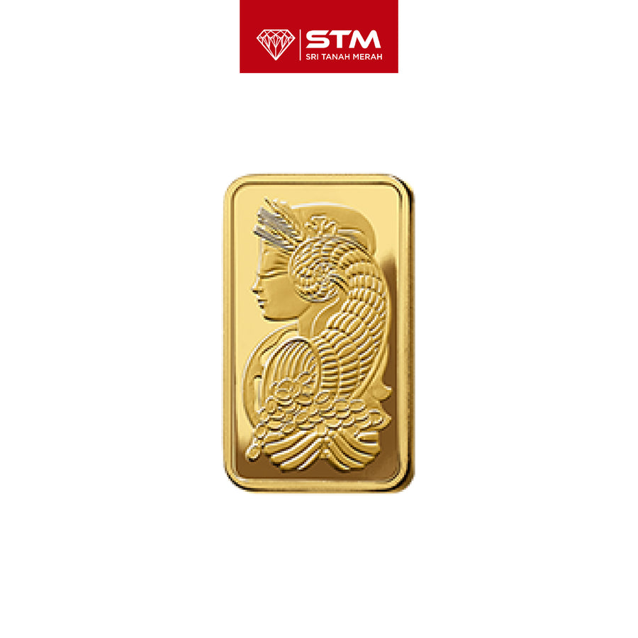 PAMP Suisse Gold Bar 1g 999.9 Pure Gold Lady Fortuna Edition