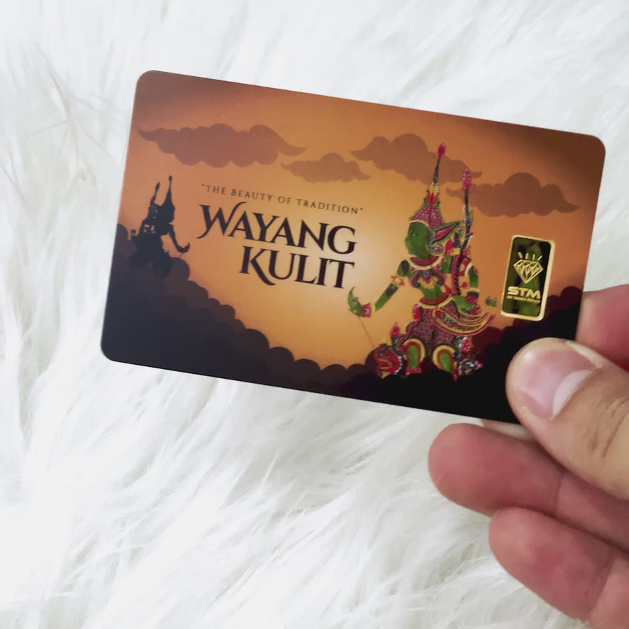 WAYANG KULIT Edition: Gold Bar Card 0.5g