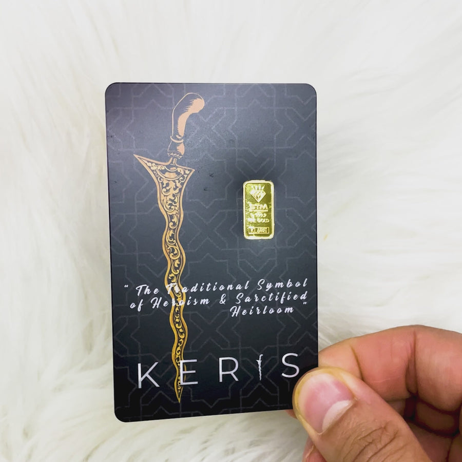 KERIS Edition: Gold Bar Card 1g